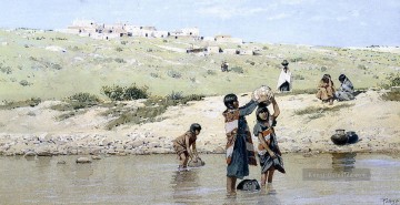  was Kunst - Zeichnung Wasser West Indian Ureinwohner Amerikas Henry Farny
